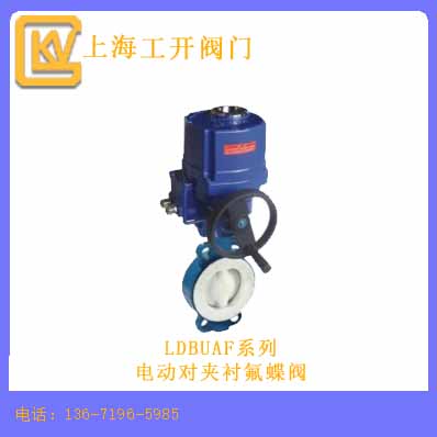 電動(dòng)對(duì)夾襯氟蝶閥